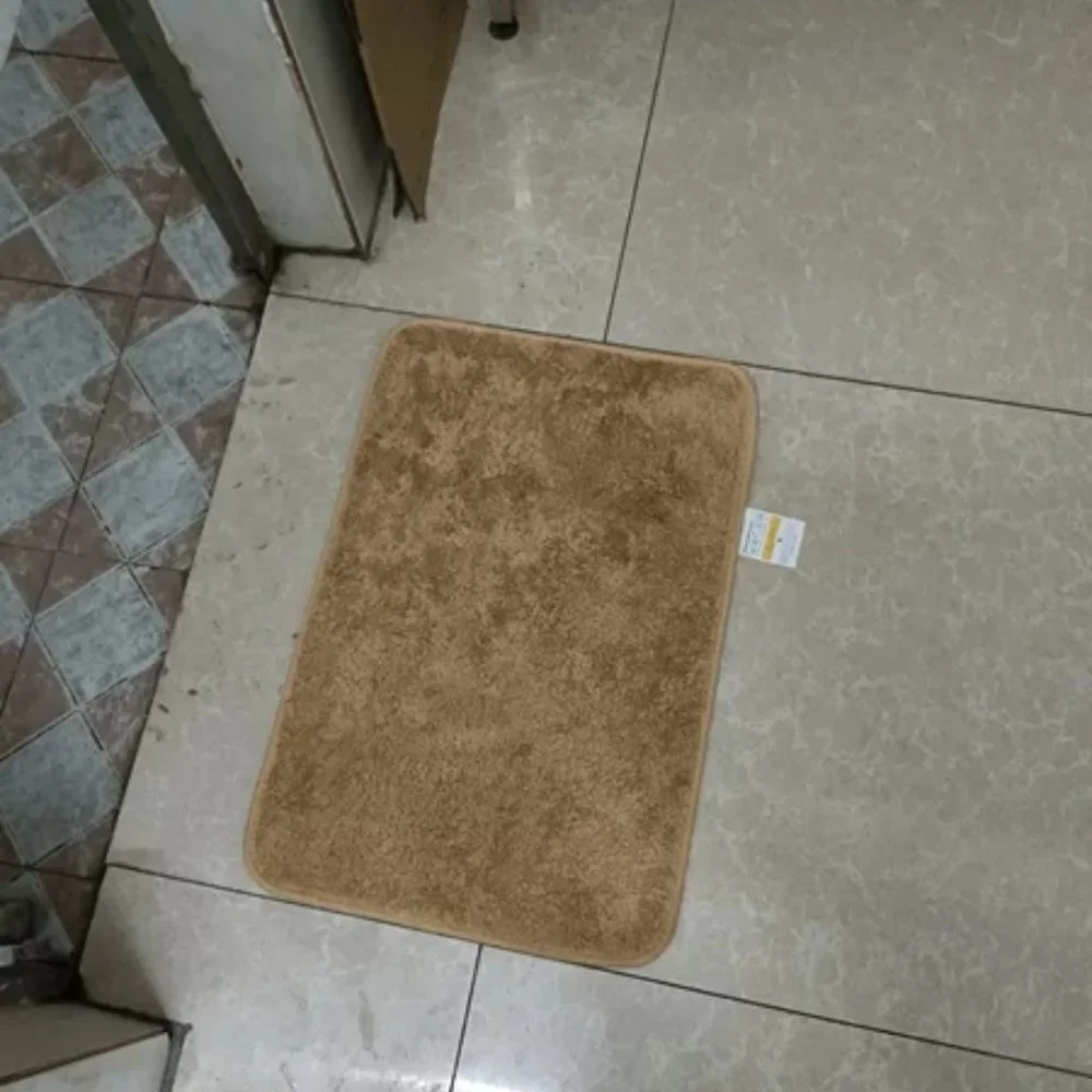 Bathroom and kitchen floor with blankets